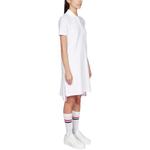 Полосатое поло-платье Rwb THOM BROWNE, белое - фото 6