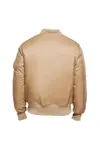 Контрастный бомбер Build Your Brand, бежевый - фото 2