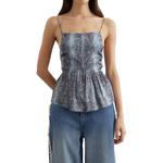 GANNI Топ Women's Sky Blue - фото 2