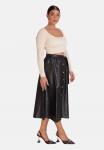 Юбка А-силуэта Elara, черный - фото