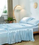 DreamyDestiny Комплект постельного белья Soft-Touch Mulberry Silk Light Blue - фото 5