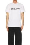 Футболка S/S Script Carhartt Wip, White & Black - фото 3