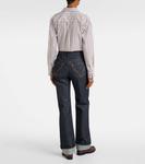 Прямые джинсы средней посадки Bottega Veneta, Indigo - фото 3