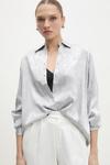 Рубашка Answear.Lab, серебряный - фото 4