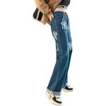 MLB Джинсы унисекс синие - фото 5