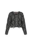 Кардиган myMo ROCKS Cardigan, Black Offwhite/Black - фото 5