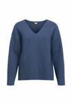 Джемпер Object OBJREYNARD V-NECK PULLOVER FAIR, Dark Denim/Dark-Blue Denim - фото 5