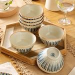 Ceramics Набор японских керамических мисок для риса Noodle Design, 18 см, 6 предметов - фото 2