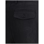 Плиссированные льняные шорты Sunflower, черный - фото 3