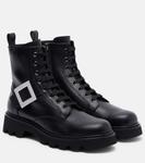 Кожаные ботильоны Viv Rangers Roger Vivier, Nero - фото