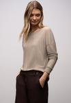Топ Street One Long sleeved top, Braun/Mottled Beige - фото 3