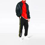 Брюки c/o virgil abloh men's black tape sweat pants black Off-White, черный - фото 4