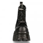 Новые ботинки New Rock Black Leather Combat Tower - фото 4