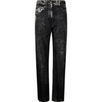 Прямые брюки с принтом Acne Studios, черный - фото