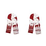 Вязаный шарф унисекс, Red - фото 11