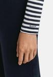 Топ GANT STRIPED TURTLENECK, Evening Blue/Blue - фото 4