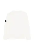 Свитер с нашивкой-логотипом Stone Island Junior, белый - фото 2