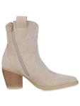Ботильоны VAN HILL Cowboy Boots Ava, цвет Beige Velours - фото 3