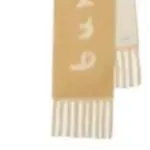 Джакардовый  шарф с бахромой Burberry - фото 9