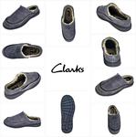 Мужские мюли Clarks, серый - фото 2