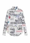 Блуза Desigual WITH LETTERS, Beige/Off-White - фото 6