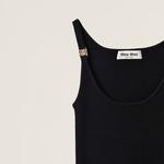 Майка женская Miu Miu, черный - фото 6