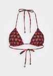Топ бикини MOSCHINO SWIM TRIANGLE, Black/Red/Black - фото 5