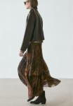 Юбка Massimo Dutti Maxi skirt, Brown - фото 3
