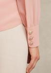 Блуза Reiss Button-down blouse, Pink - фото 2