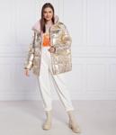 Куртка женская Pinko с воротником-стойкой блестящая, золотой - фото 2