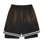 emoji Повседневные шорты унисекс с эмодзи, Градиент Черный - фото 36