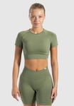 Топ Smilodox YOGA & PILATES ELNA, Khaki - фото