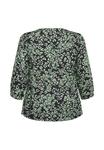 Блуза Kaffe Curve Blouse, Green Leopard/Green - фото 6