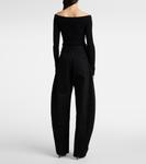 Джинсы с бочкообразными штанинами Alaïa, Noir Alaia - фото 3