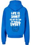 Толстовка Lost Youth Life Is Short, Royal Blue - фото 2
