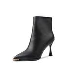 Ботильоны на каблуке 8 см PINWEISHIDU, черные - фото