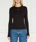 Блуза Tommy Jeans Slim Fit, черный - фото