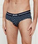 Трусы мужские Boss из хлопка 3 шт, синий - фото 2