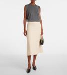 Шерстяная юбка миди Jil Sander, Cornsilk - фото 2