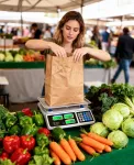 Цифровые весы для подсчета продуктов питания весом до 40 л (30 л) для коммерческого использования Sugift, серебряный - фото 9