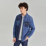 Мужская рубашка Lee, темно-синий - фото 4