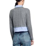 Джемпер Jules с эффектом многослойности Sandro, серый - фото 3