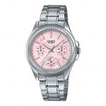 Часы Casio Retro Analog Watch 'Pink Silver', розовый - фото