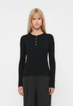 Топ Pieces PCKITTE O NECK PEARL , Black - фото