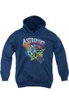 Толстовка с капюшоном DC Comics Astronomy Youth Gildan, темно-синий - фото