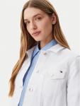 Джинсовая куртка обычного кроя WW0WW44374 Tommy Hilfiger, белый - фото 4
