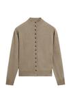 Кардиган Massimo Dutti BUTTONED WITH MOCK TURTLENECK, Light Green - фото 6