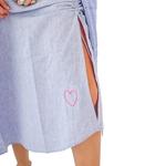 Сабине Льняное платье в синем KERRI ROSENTHAL - фото 3