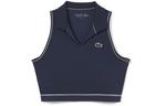 Cropped Performance Polo Top LACOSTE, синий - фото