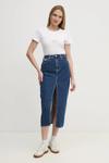 Джинсовая юбка Calvin Klein Jeans, темно-синий - фото 2
